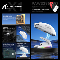 ATTACK SHARK X1 Tri-mode Gaming Mouse