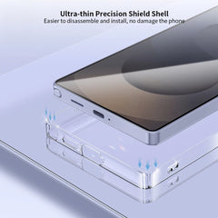 For Samsung Galaxy S25 series Xundd Clear Case white Magentic Stand