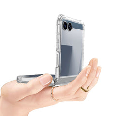 For Samsung Galaxy Z Flip7 GKK Clear Airbag Case with Ring