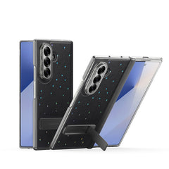For Samsung Z Fold 7 Folding starlight pattern Case with stand