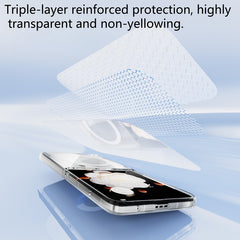 For Honor Magic V Flip Transparent Magnetic Case