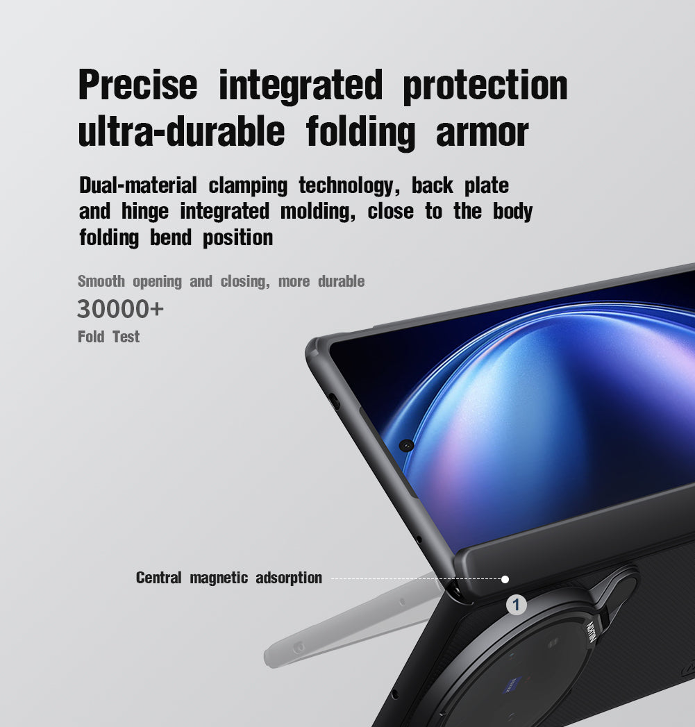 For Vivo X Fold 5 NILLKIN Frosted Case with Transparent Lens Guard