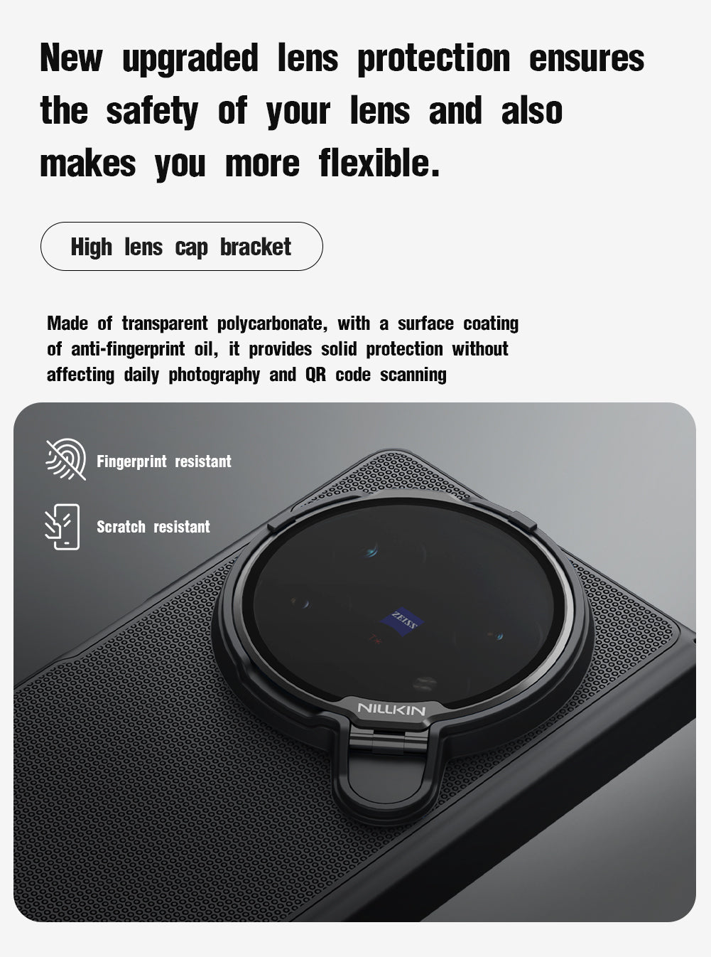 For Vivo X Fold 5 NILLKIN Frosted Case with Transparent Lens Guard