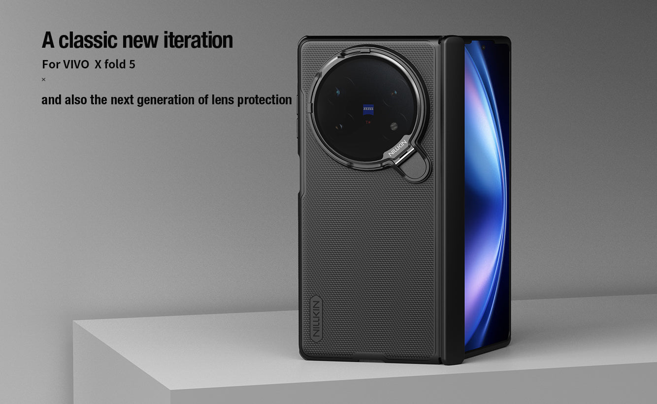 For Vivo X Fold 5  NILLKIN Frosted Magnetic Case with Transparent Lens Guard
