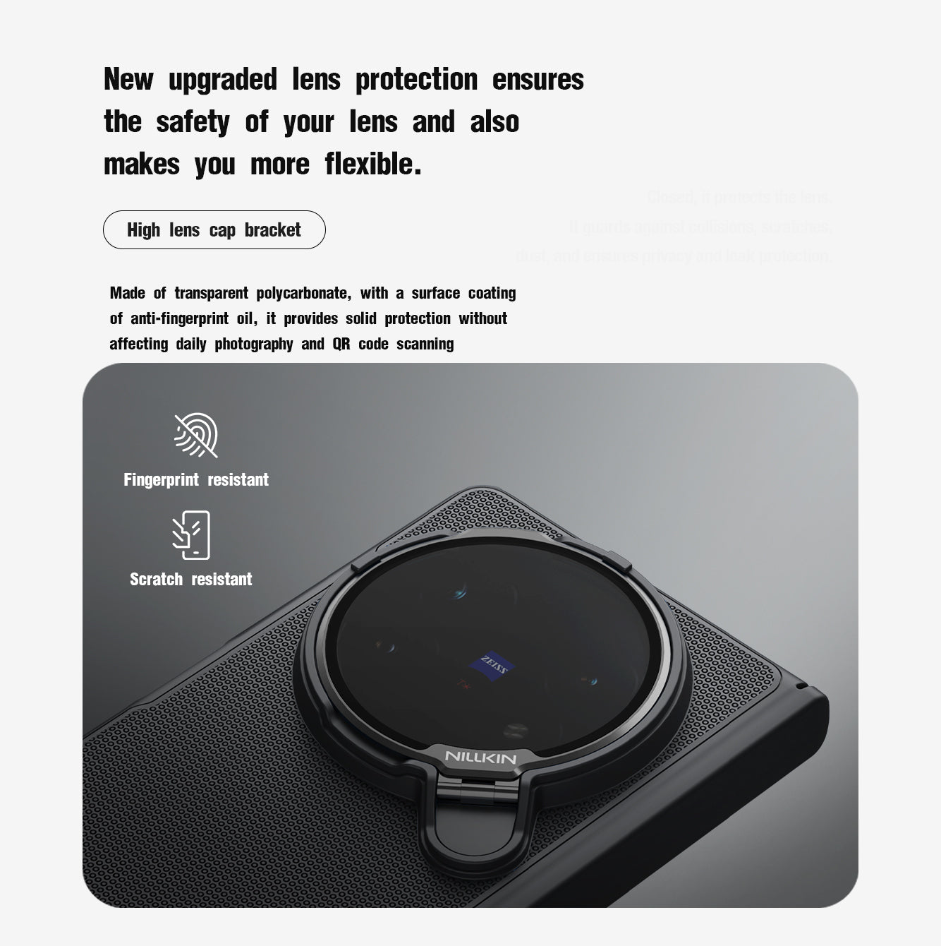 For Vivo X Fold 5  NILLKIN Frosted Magnetic Case with Transparent Lens Guard