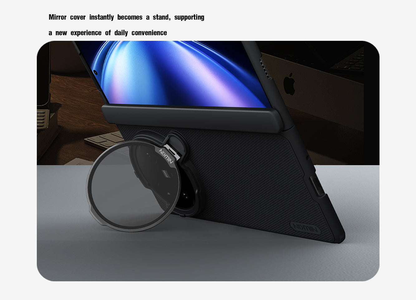 For Vivo X Fold 5  NILLKIN Frosted Magnetic Case with Transparent Lens Guard