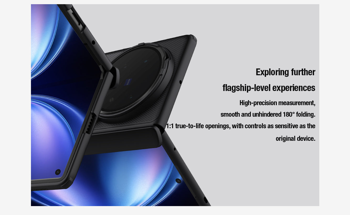 For Vivo X Fold 5  NILLKIN Frosted Magnetic Case with Transparent Lens Guard