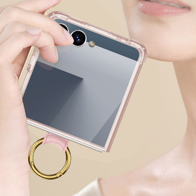 For Samsung Galaxy Z Flip7 GKK Clear Airbag Case with Ring