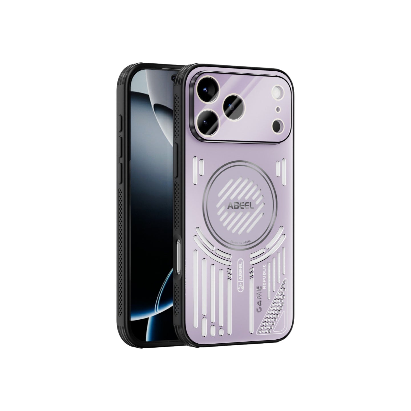 For iPhone 14 series Magnetic Cooling Shockproof ABEEL Case with Lens Protector