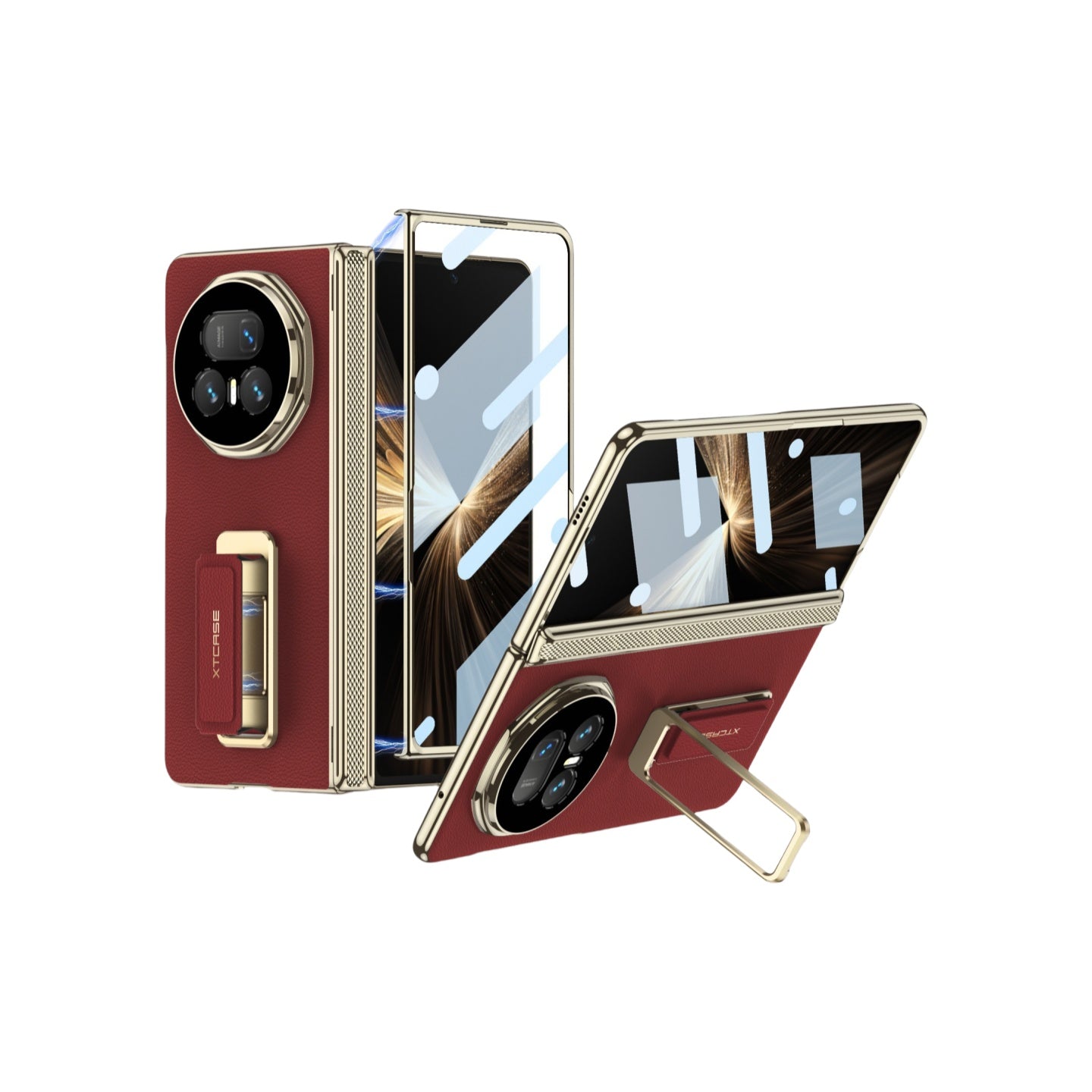 Magnetic Strap Stand Case for Honor Magic V5