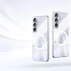 For Samsung Galaxy S25 series Xundd Clear Case white Magentic Stand