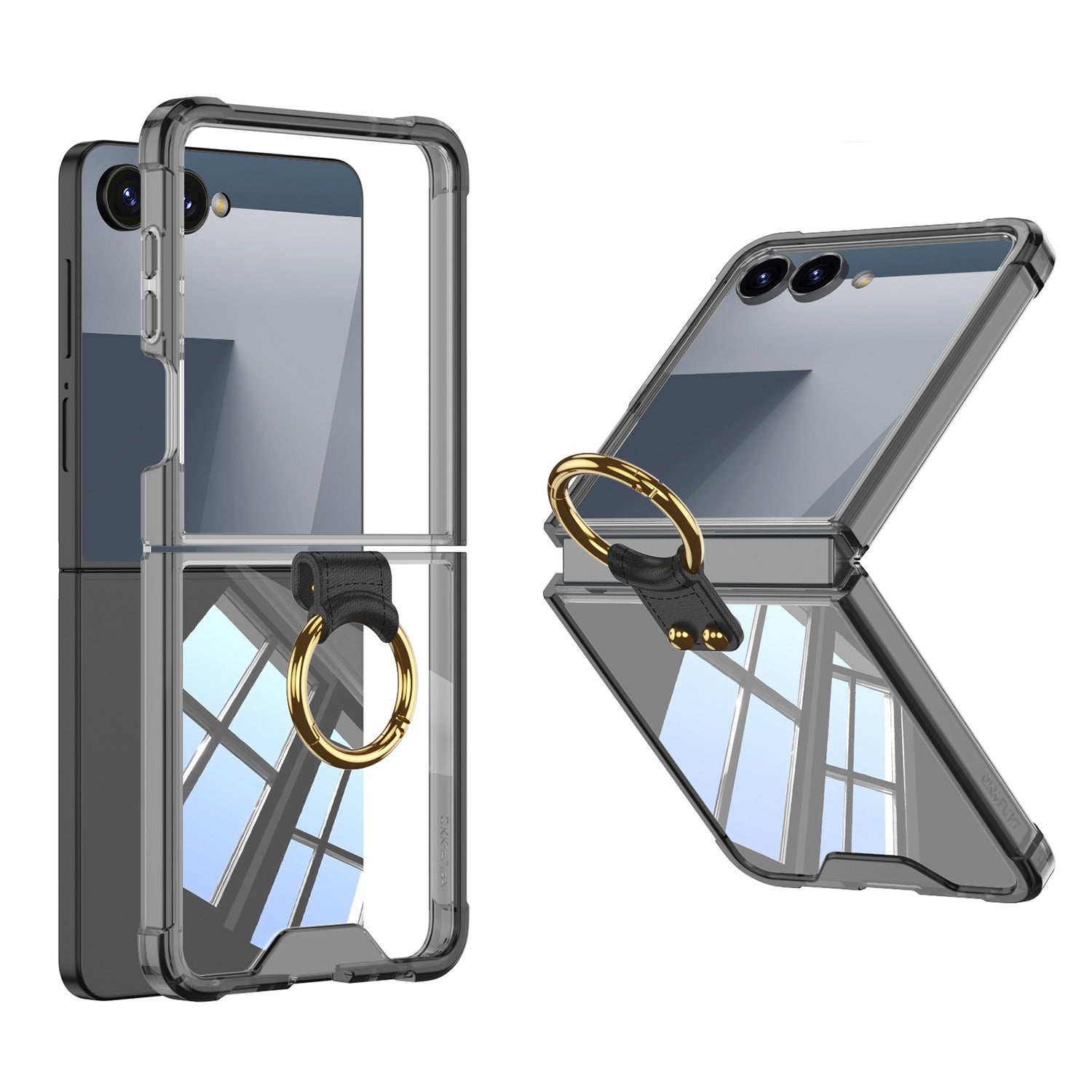 For Samsung Galaxy Z Flip7 GKK Clear Airbag Case with Ring