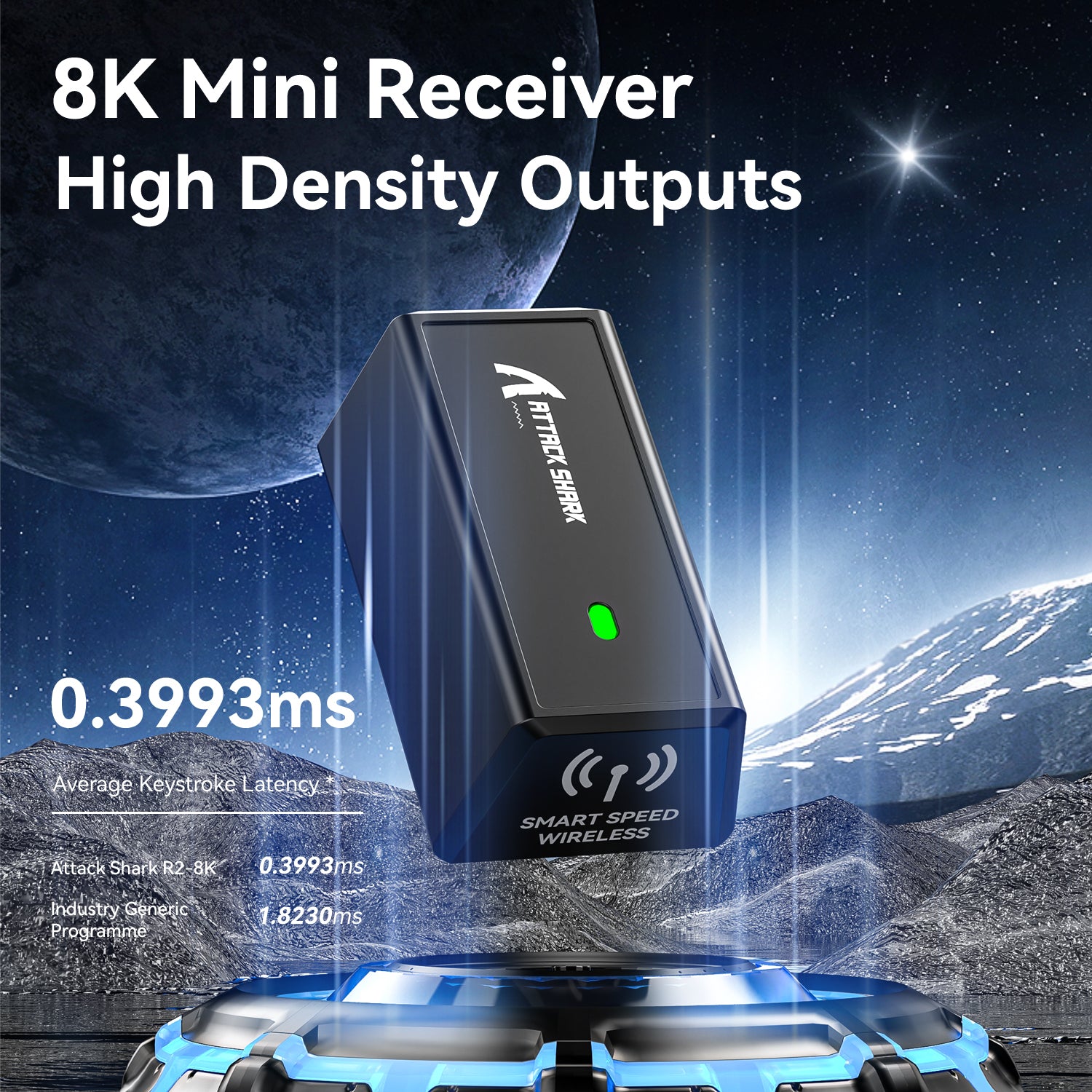 ATTACK SHARK R6 Wireless Gaming Mouse