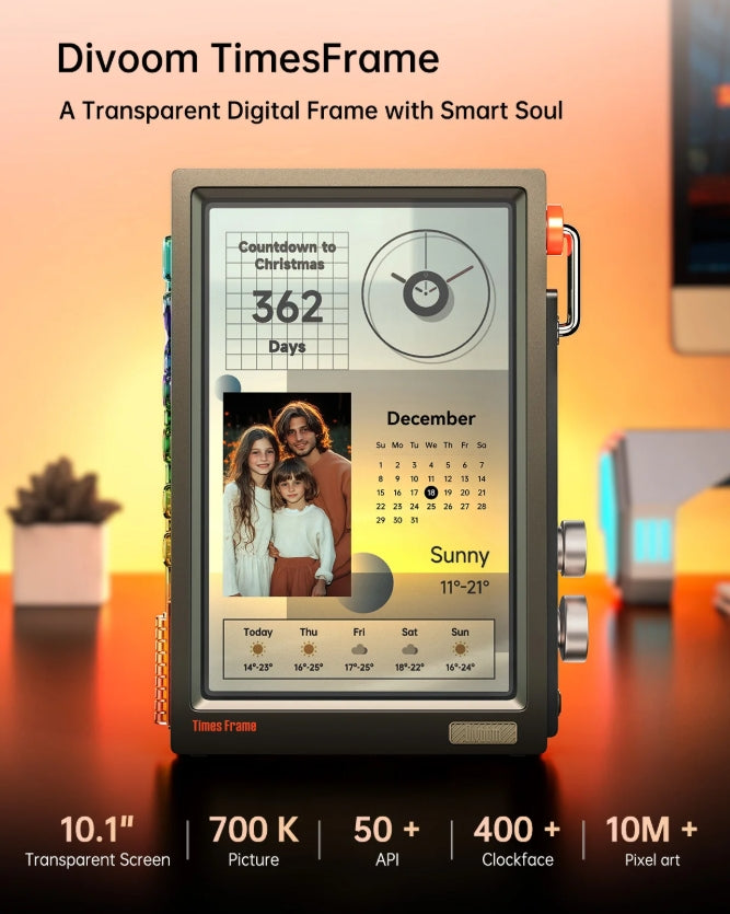 Divoom Times Frame-10.1" Digital Picture Frame