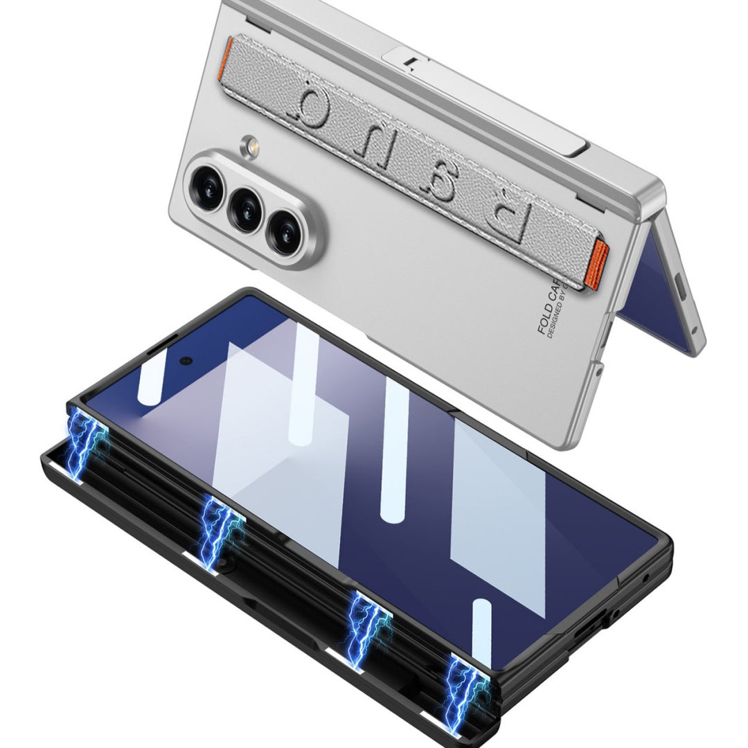 For Samsung Galaxy Z Fold7 GKK  Case with Stand & Wrist Strap