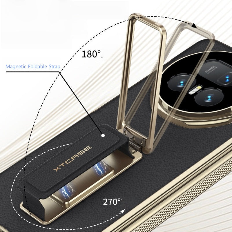 Magnetic Strap Stand Case for Honor Magic V5