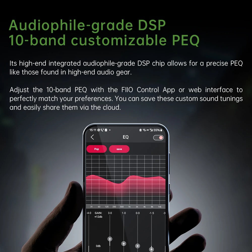 FiiO JIEZI USB Type C to 3.5mm/ 4.4mm DAC and Headphone Amplifier