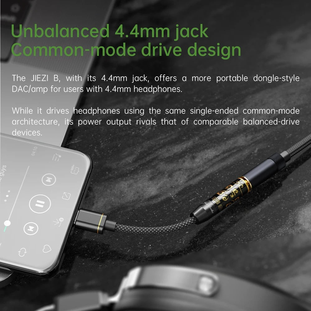 FiiO JIEZI USB Type C to 3.5mm/ 4.4mm DAC and Headphone Amplifier