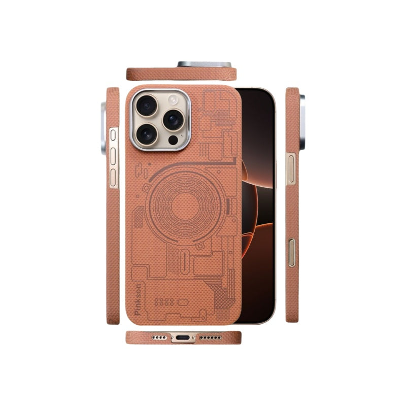 For iPhone 16 series Circuit diagram pattern Magnetic Magsafe Case