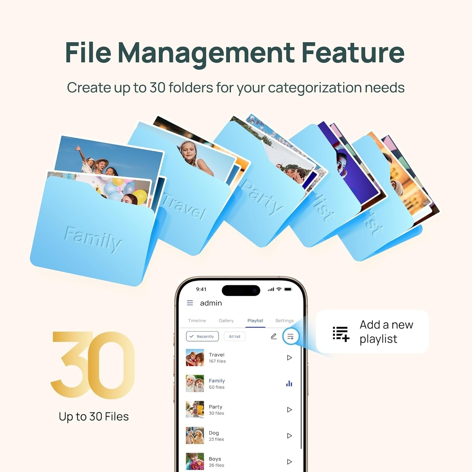 ARZOPA Digital Picture Frame WiFi 14" FHD IPS Touch Screen