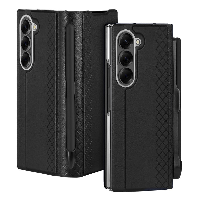 For Samsung Z Fold 7 Folding Case with Pen Holder