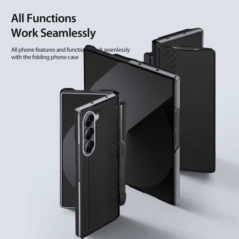 For Samsung Z Fold 7 Folding Case with Pen Holder