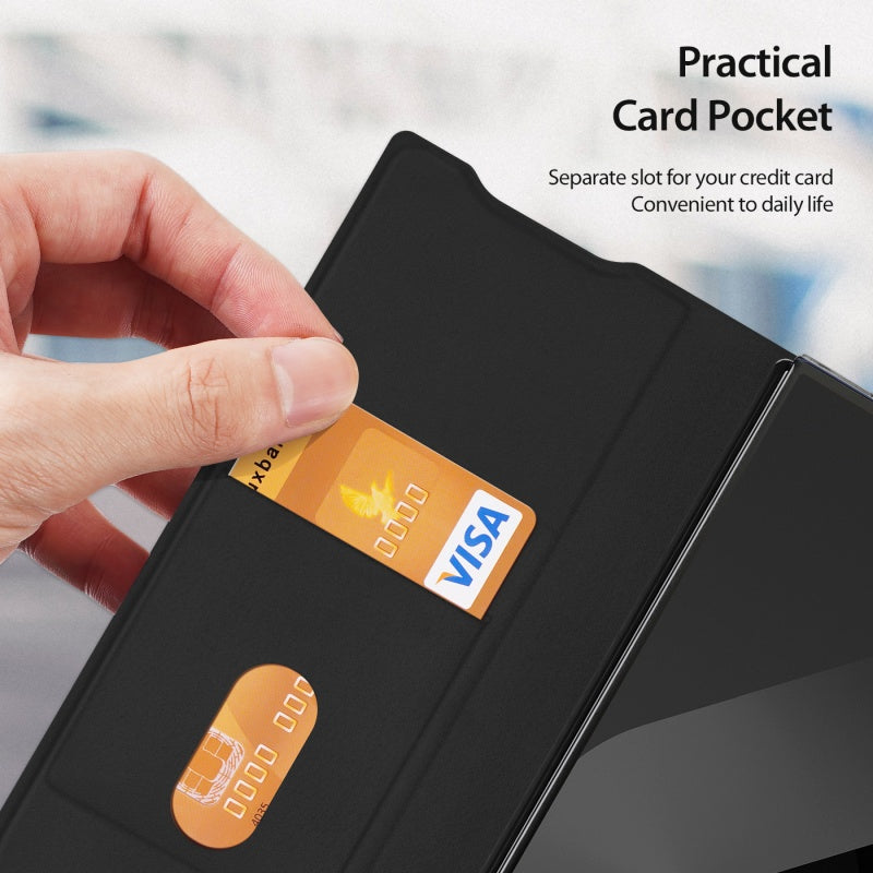 For Samsung Z Fold 7 Folding Case with Pen Holder