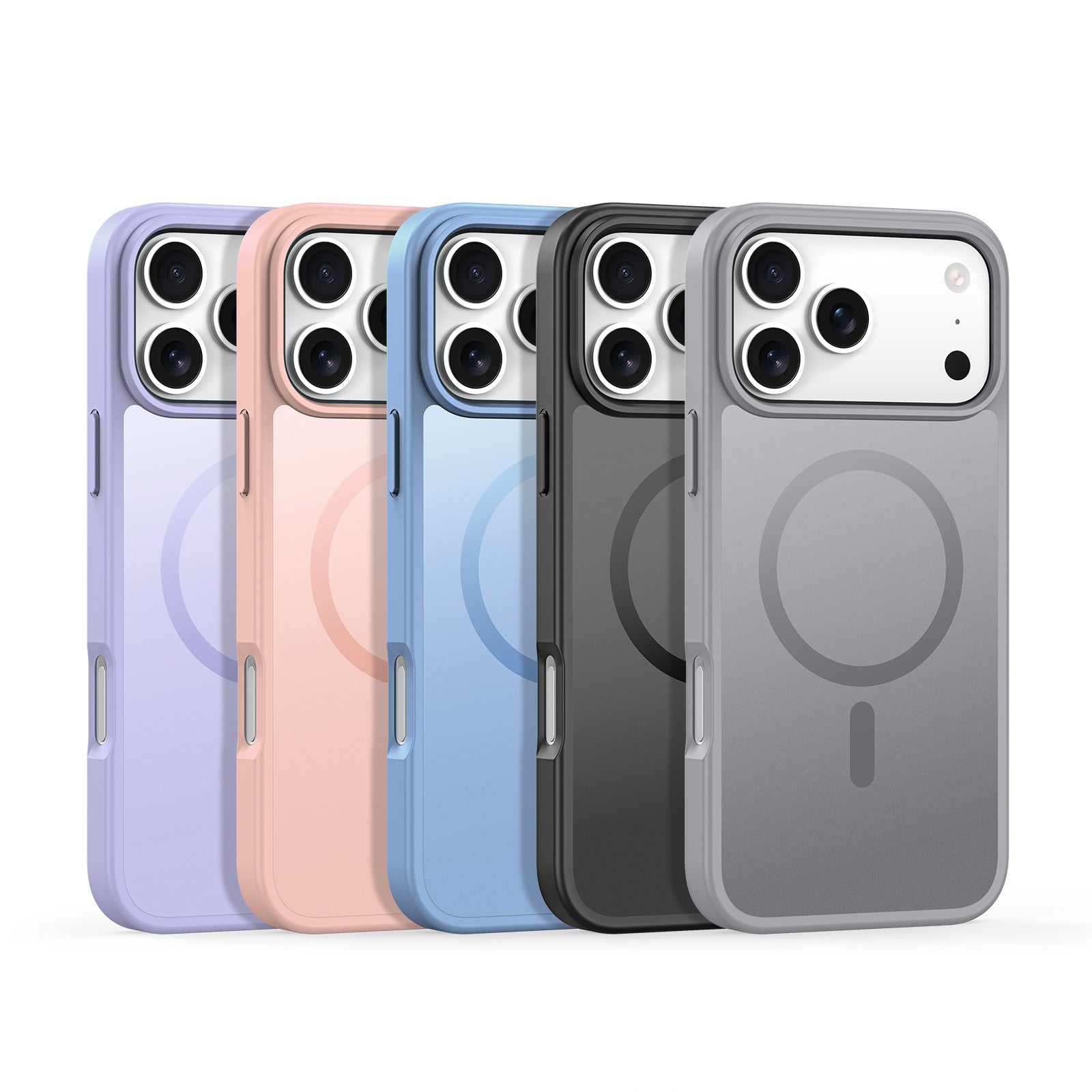 For iPhone 17 series magnetic skin-feel phone case
