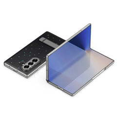 For Samsung Z Fold 7 Folding starlight pattern Case with stand