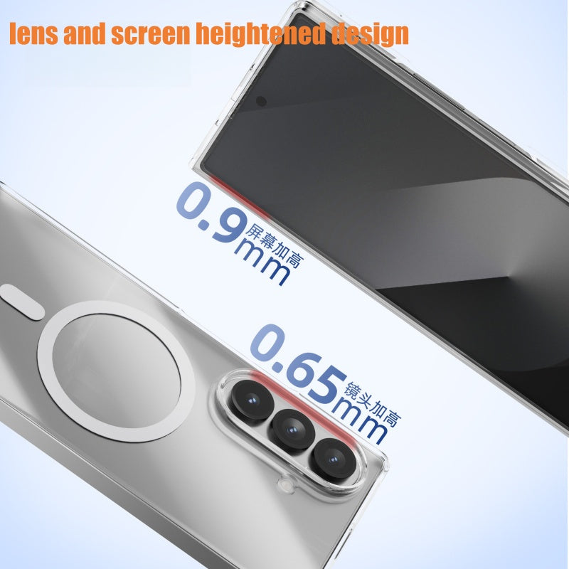 For Samsung Galaxy Z Fold 7 transparent Magnetic PC case