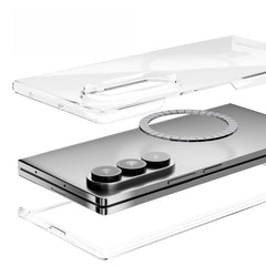 For Samsung Galaxy Z Fold 7 transparent Magnetic PC case