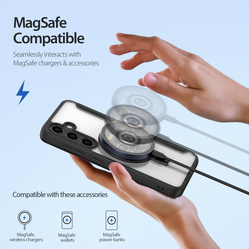 For Samsung S24 Series DUX DUCIS Magnetic  case with 360° Ring Stand