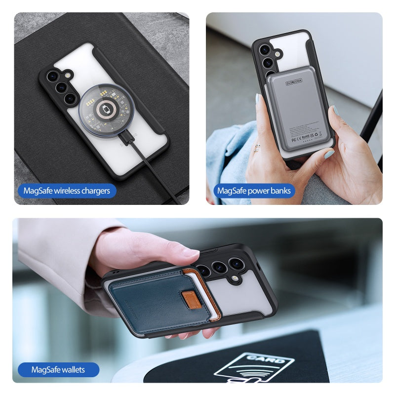 For Samsung S24 Series DUX DUCIS Magnetic  case with 360° Ring Stand