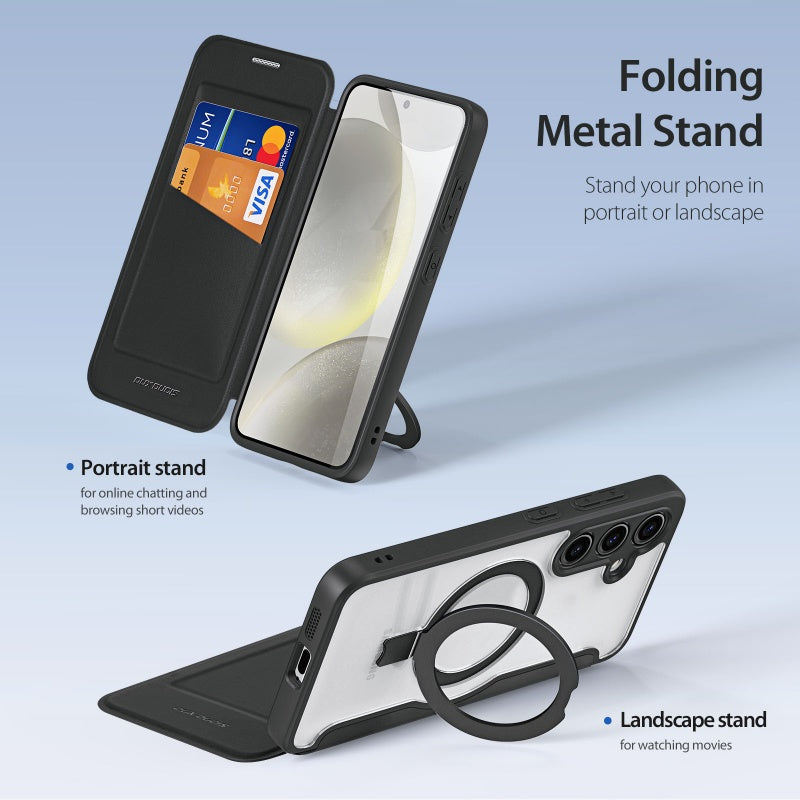For Samsung S24 Series DUX DUCIS Magnetic  case with 360° Ring Stand