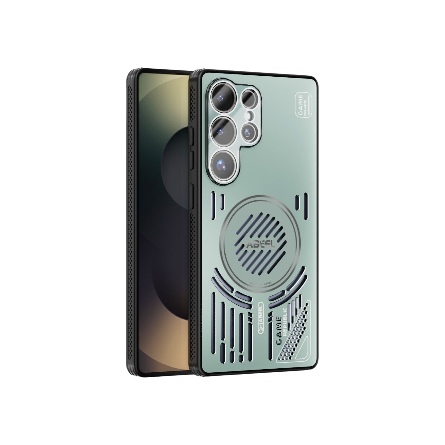 For Samsung Galaxy S25 series Magnetic Cooling Shockproof ABEEL Case with Lens Protector