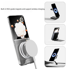 For Honor Magic V Flip Transparent Magnetic Case