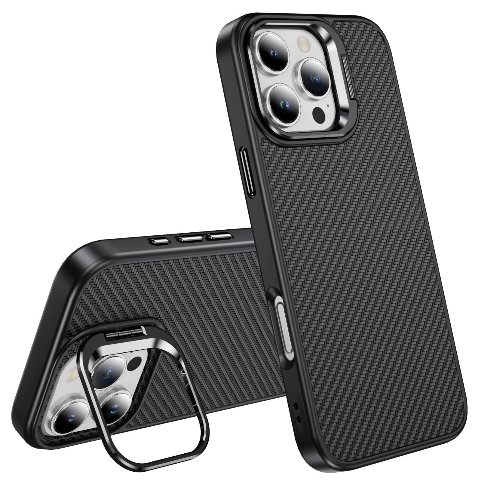 For iPhone 16 Series Carbon Fiber Texture Case