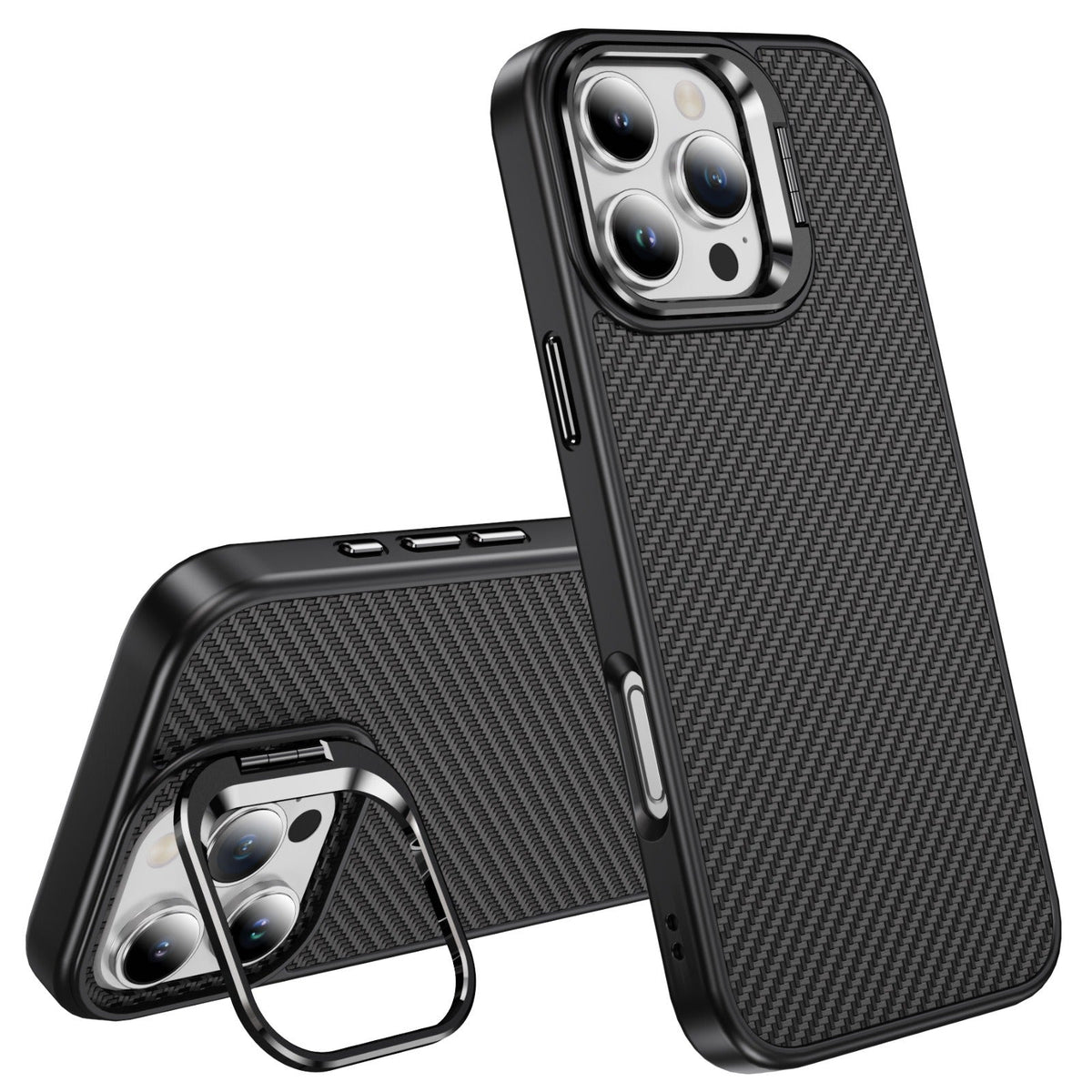 For iPhone 16 Series Carbon Fiber Texture Case