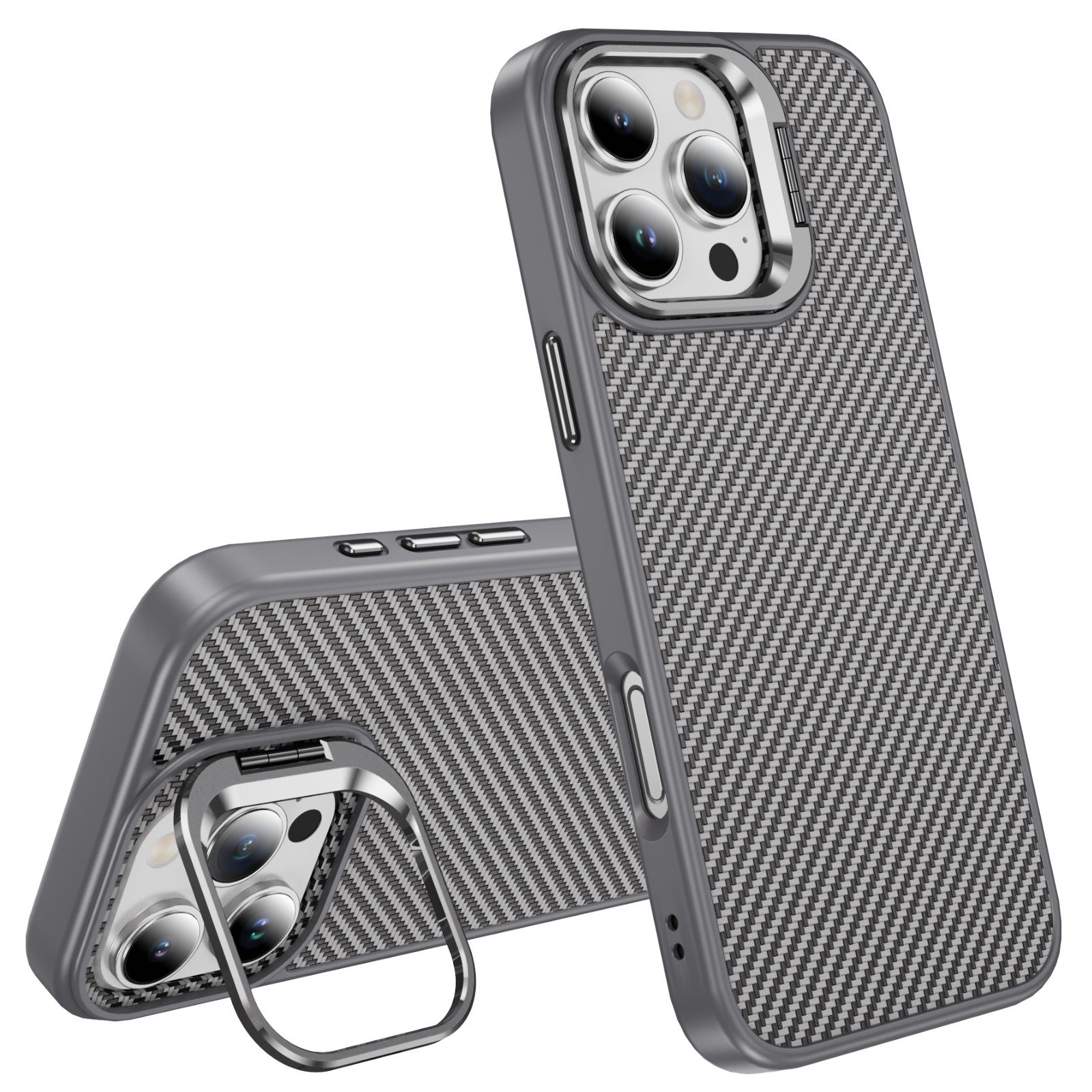 For iPhone 16 Series Carbon Fiber Texture Case