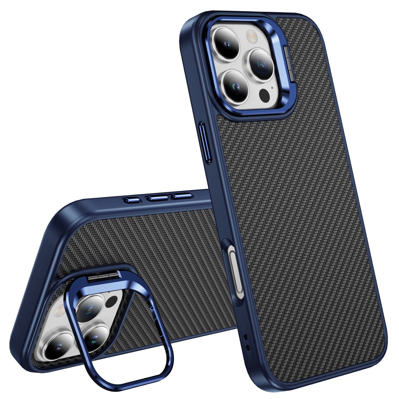 For iPhone 16 Series Carbon Fiber Texture Case