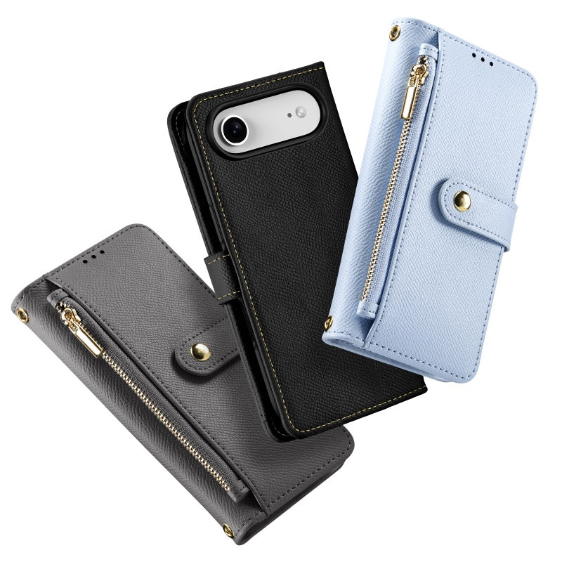 For iPhone 16 series Magnetic Flip cover Leather+PU+TPU case