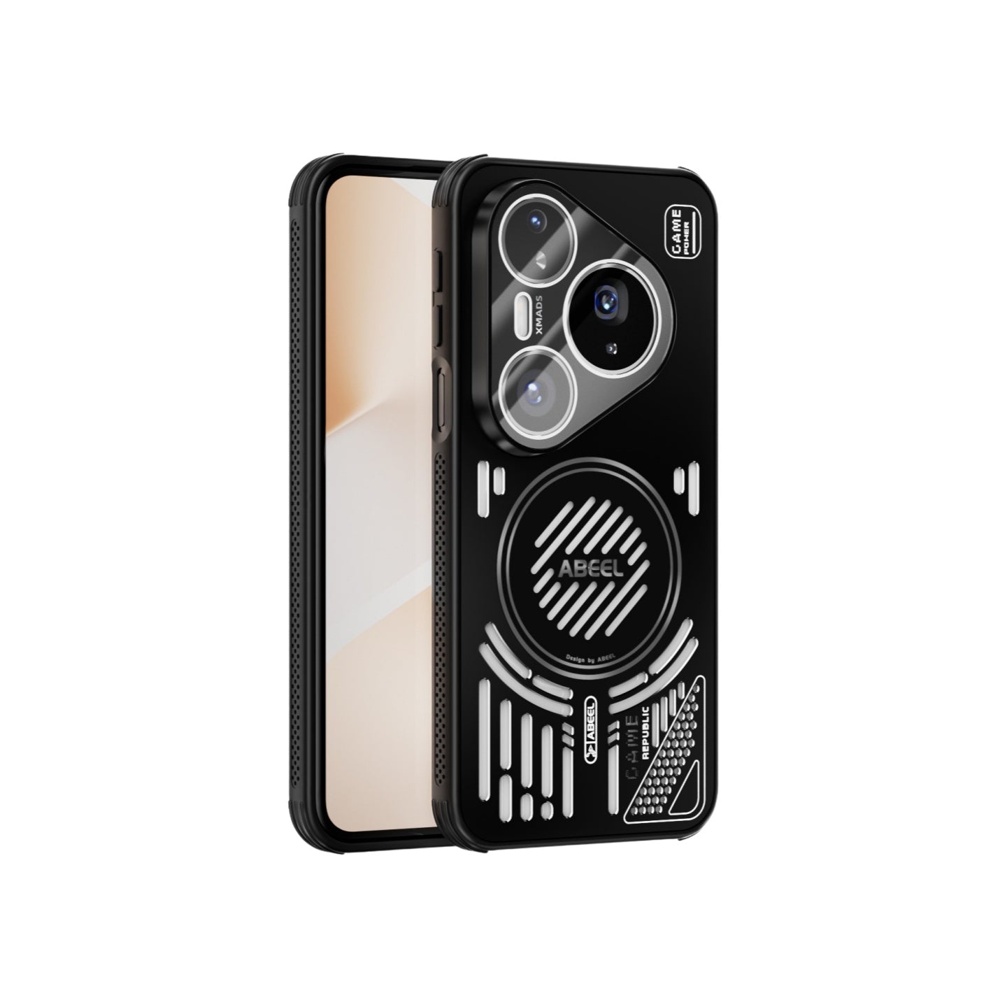 For Huawei Pura 80 series Magnetic Cooling Shockproof ABEEL Case with Lens Protector