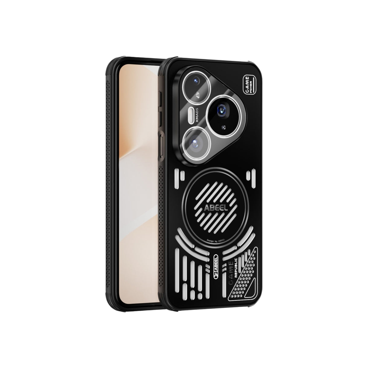 For Huawei Pura 80 series Magnetic Cooling Shockproof ABEEL Case with Lens Protector