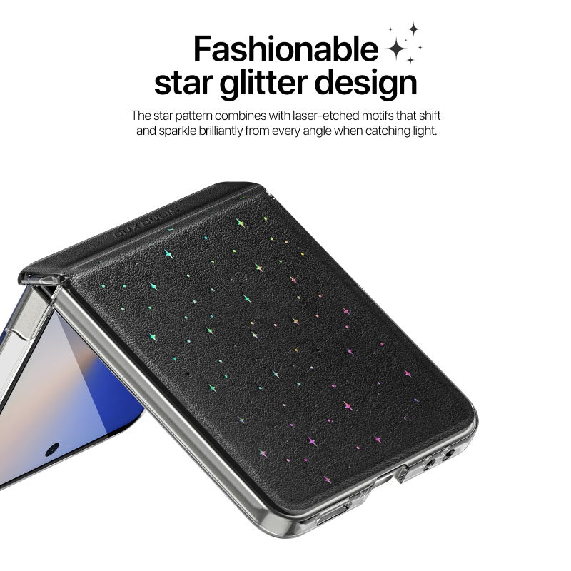For Samsung Z Flip7 Folding starlight pattern Case