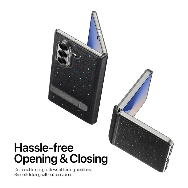 For Samsung Z Flip7 Folding starlight pattern Case