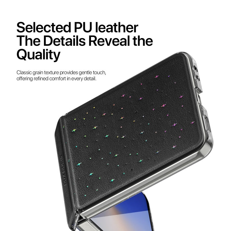 For Samsung Z Flip7 Folding starlight pattern Case